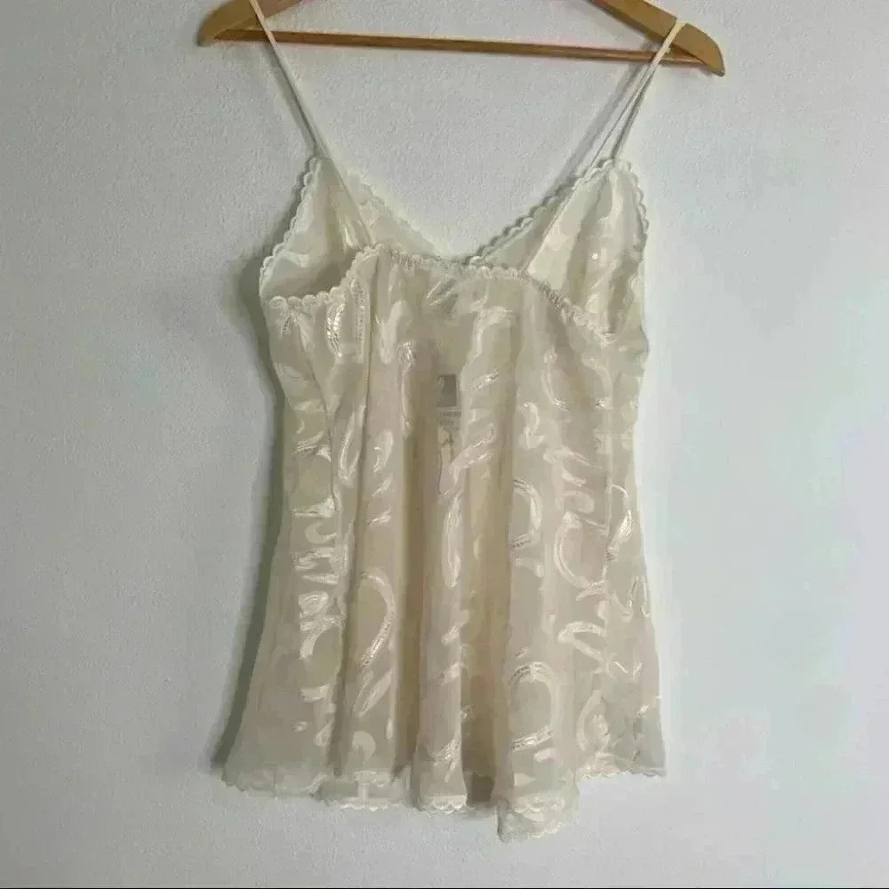 NWT vintage juliara dead stock white heart nightie or nightgown large - Picture 6 of 9